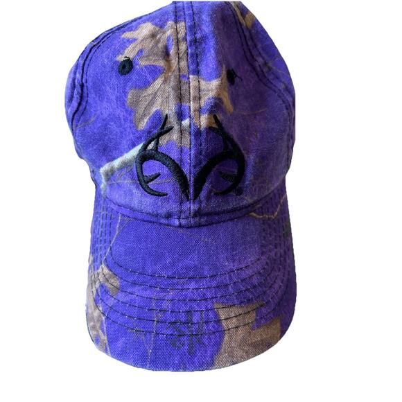 3* Camo Hats Purple Blue Hunting Fishing Caps Distressed Realtree 3 Baseball Hat - Picture 13 of 15